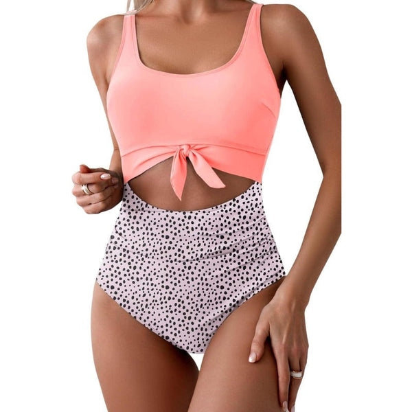 Ruched Cut-Out One-Piece Swimsuit