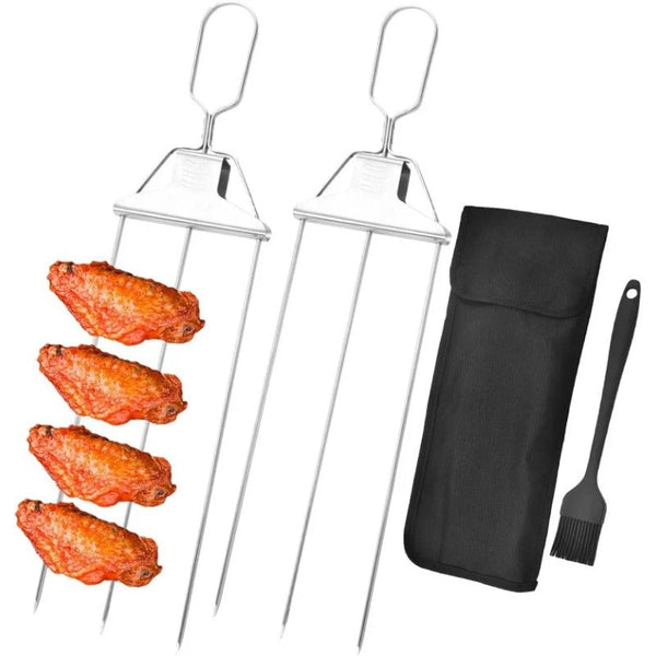 Triple-Grill Pro Stainless Steel Skewers