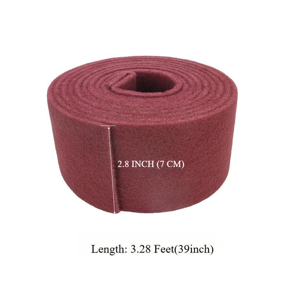 Maroon 320 Grit Scuffing Pads – Roll Cut, Non-Woven Surface Prep Pads